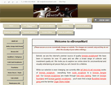 Tablet Screenshot of ebronzemart.com